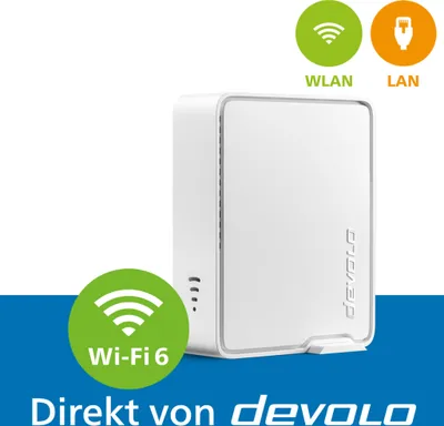 Produktbild von devolo WiFi 6 Repeater 5400 Mesh WLAN Verstärker Access Point WiFi Booster