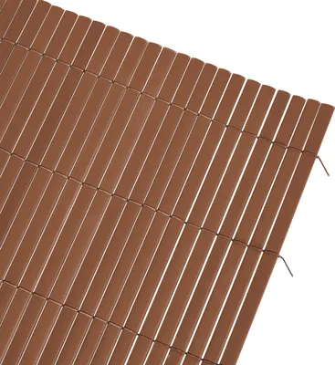 Immagine prodotto di Tappeto per privacy Ribelli Schermo per privacy in PVC per recinzione 1,2 x 3 m, marrone - B-buono