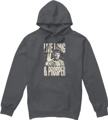 Imagen del producto de Star Trek: La Serie Original - Sudadera con capucha para hombre "Prosper" (TV7526) (Talla L) (Color: Carbón)