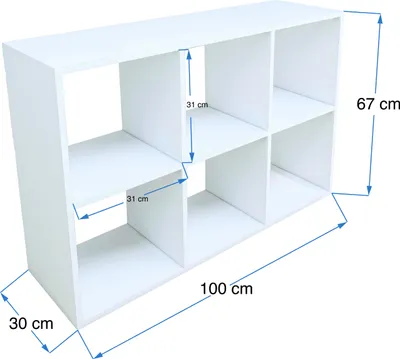 Zdjęcie produktu dla Regał sześcienny 2x3 KALAX IKEA biały