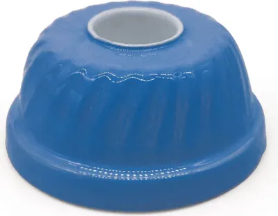 Produktbild von Kerzenständer "Gugelhupf" blau, Ø 7,5cm, Kerzenhalter