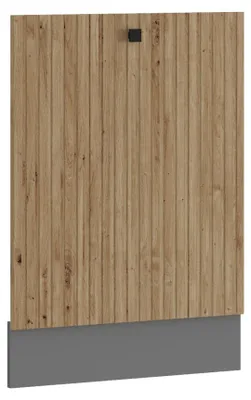 Produktbild von Frontblende vollintegrierten Geschirrspüler 60cm Küche AVA Artisan Lamellenoptik