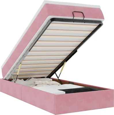Immagine prodotto di vidaXL Ottomana con materasso rosa 80x200 cm in velluto