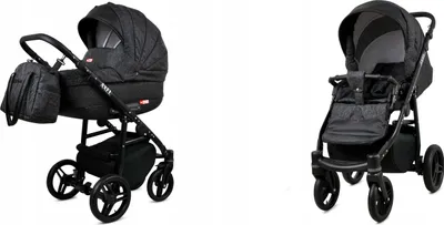 Produktbild von BabyLux® Axel | 2in1 Kinderwagen Set | Carbon | Kombikinderwagen | Kinderwagenset | Buggy + Baby