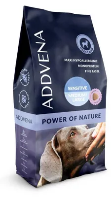 Immagine prodotto di ADDVENA POWER OF NATURE Sensitive per cani sensibili di razze medie e grandi 10 kg