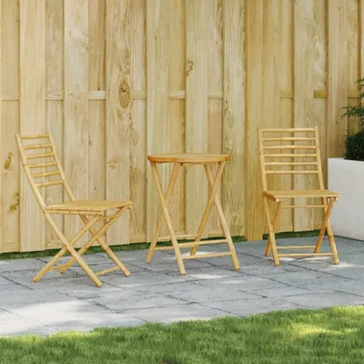 Obrázok produktu pre vidaXL 3-tlg. Bistro-set Bambus