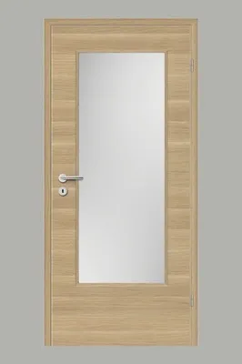 Produktbild von Pertura Zimmertür Yori CPL Sonneneiche quer 86,0x198,5 cm Rechts mit Lichtausschnitt G3 (ohne Glas)