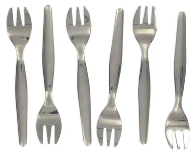 Image de Lot de 6 fourchettes à huîtres 12,5 cm Fackelmann