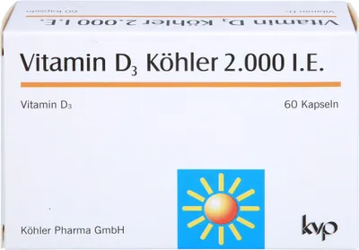 Immagine prodotto di Vitamina D3 Köhler 2000 UI, 60 capsule