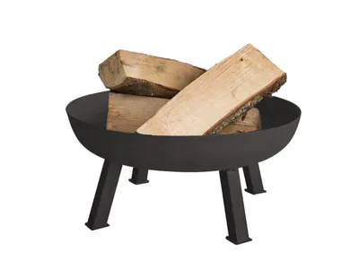 Obrázek produktu pro Miska na oheň Perel, 3 robustní nohy, kulatá, 41,5 x Ø 100 cm, litina, černá