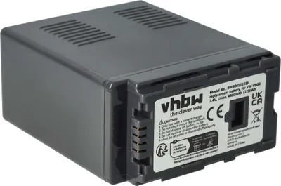 Produktbild von vhbw Akku Ersatz für Panasonic VW-VBG6 für Videokamera Camcorder (4400 mAh, 7,4 V, Li-Ion) + Infochip