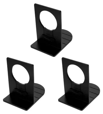 Produktbild von 3er Set Wandhalterungen aus Metall für Duschflaschen