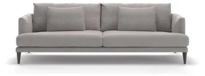 Produktbild von Zweisitzer Luxus Graues Sofa Textilmöbel Wohnzimmer Sofas Couen Moderrn