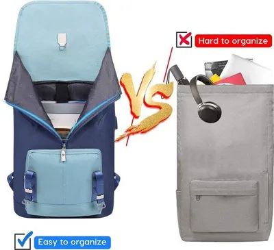 Produktbild von Famanu Laptoprucksack 17 Zoll für Schule und Reisen - Schwarz