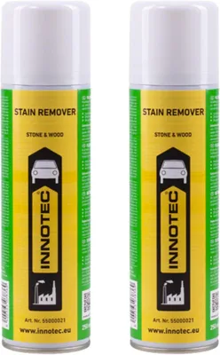 Immagine prodotto di 2 pezzi INNOTEC Stain Remover 250 ml – potente smacchiatore per pietra, legno e superfici dure – rimuove olio, grasso e vernice