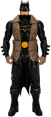Produktbild von DC Comics Batman große Figur Puppe in braunen Mantel 30 cm