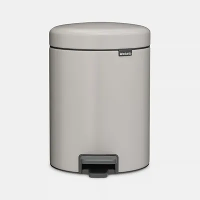Image de Poubelle à pédale Brabantia NewIcon 5 l, gris clair