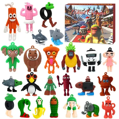Italienischer Brainrot-Adventskalender 2025, 24 Figuren, Sammelfiguren