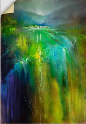 Produktbild von ARTland Wandbild, selbstklebend Reiches Land Abstrakte Landschaft Größe: 50x70 cm