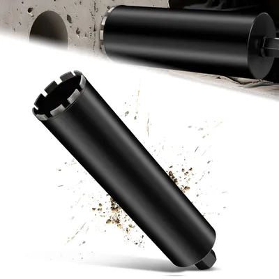 Produktbild von Diamantbohrkrone Kernbohrer Ø102mm Bohrkrone für Kernbohrgeräte, 1 1/4", L 460mm, 10mm Kernbohrkrone, Nass-/Trocken Kernlochbohrer zum Beton/Mauerwerk