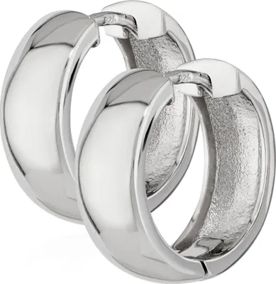 Produktbild von Paar 925er Sterlingsilber Klappcreolen Ohrringen 17,5 X 6mm Anlaufgeschützt 4813