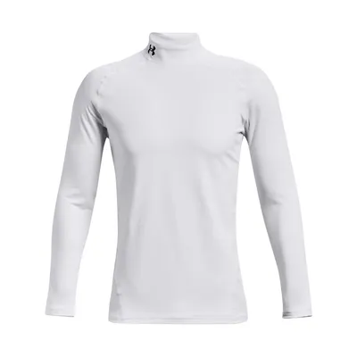 Productafbeelding van Under Armour ColdGear Fitted, voor volwassenen, heren, wit, top, basislaag, effen, wit/zwart - 100