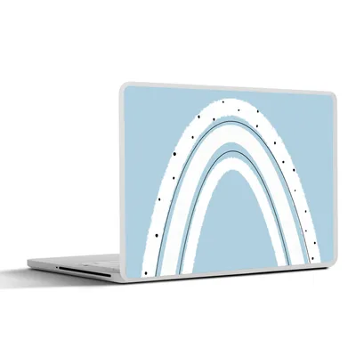 Produktbild von MuchoWow® Laptop Aufkleber Sticker Cover Regenbogen - Abstrakt - Pastell 36.5x27.5 cm - Laptop-Sticker