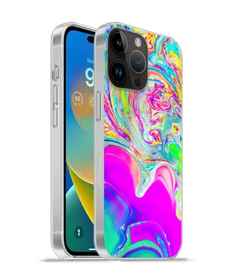 Produktbild von MuchoWow® Handyhülle Schutzhülle Hülle für Apple iPhone 14 Pro Max Kunst - Farben - Psychedelisch Silikon Softcase Handy Hülle - Hardcover