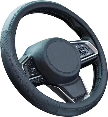 Produktbild von Famanu Lenkradbezug Antirutsch, universelle Größe 37-38 cm, schwarz