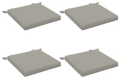 Productafbeelding van Zitkussens SOEST 4 st 100% Polyester Grijs 45 x 45 x 5 cm