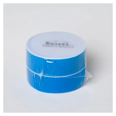 Produktbild von Polierschwamm blau fest, Durchmesser 95 x 30 mm, für Doppelexzentermaschine, 1 Set mit 2 Stück
