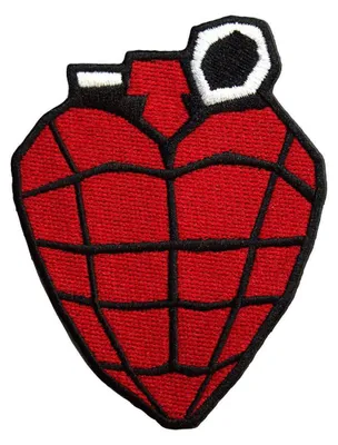 Produktbild von Green Day - Granate - Aufnäher zum Aufbügeln, gewebter Stoff RO12859 (Einheitsgröße) (Rot/Schwarz/Weiß)