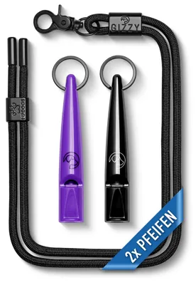 Productafbeelding van Hondenfluit, 2 stuks, luid geluid, trainingshulp voor honden