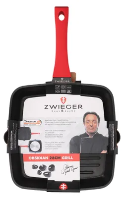 Zdjęcie produktu dla Patelnia grill 28cm Obsidian Zwieger