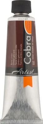 Produktbild von Cobra Artist Wassermischbare Ölfarbe Tube 150 ml Umbra Gebrannt 409
