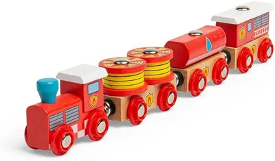 Productafbeelding van Brandweertrein van hout