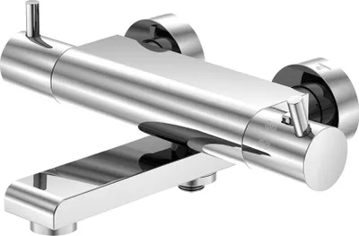 Produktbild von Steinberg Serie 100 Wannenarmatur, Aufputzthermostat mit schwenkbarem Auslauf, Ausladung 200 mm, 1003170