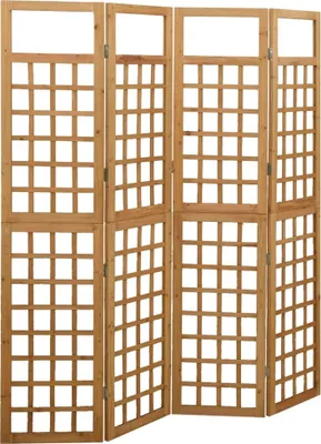 Produktbild von Spalier/Paravent 4-teilig Massivholz Tanne 161x180 cm