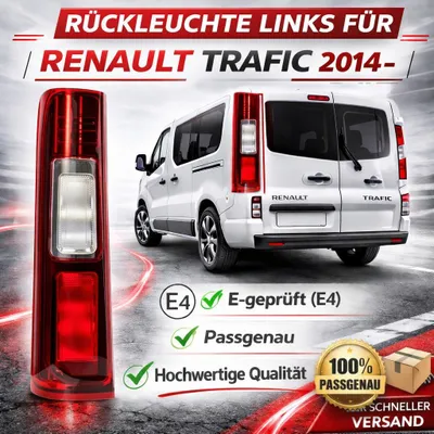 Image de Feu arrière gauche pour RENAULT TRAFIC 2014 | Homologué E4 | Qualité OEM 265556737R