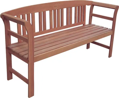 Immagine prodotto di Panchina HARLAND con rosa - 3 posti / 157 cm - eucalipto oliato