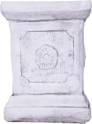 Image de Colonne de sculpture en béton pour une fleur de jardin