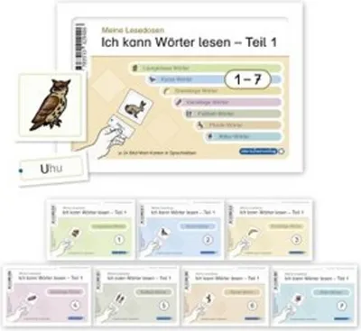 Obrázek produktu pro Ich kann Wörter lesen - Teil 1 - Meine Lesedosen 1-7 im Set