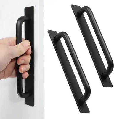 Imagen del producto de 2 unidades de pomos autoadhesivos - pomos para muebles - pomos para puertas correderas - puerta corredera - pomo - pomo para baño - para cajones, ventanas y puertas (14,8 cm, )