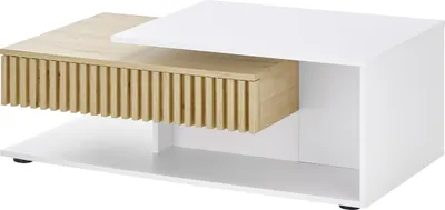 Produktbild von Couchtisch >Alida< in Artisan Eiche, weiß - 110x40x60cm (BxHxT)