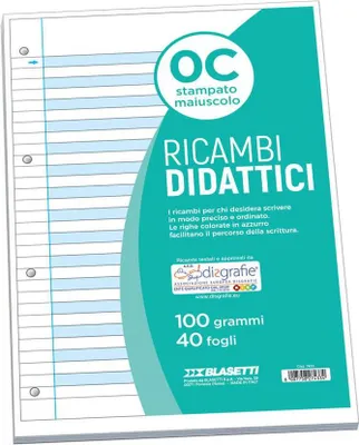 Immagine prodotto di Blasetti 7433 quaderno per scrivere A4 40 fogli Multicolore