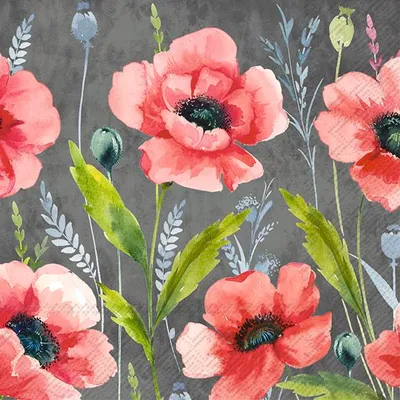 Produktbild von Servietten 33x33 cm - MOHANA grey