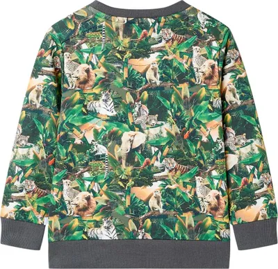 Image de vidaXL Sweatshirt pour enfants motif jungle 128