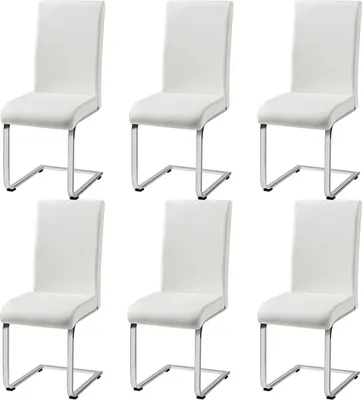 Produktbild von Yaheetech  Esszimmerstühle 6er Set Wohnzimmerstuhl Küchenstuhl Schwingstuhl Freischwinger