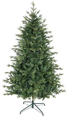 Productafbeelding van Kunstkerstboom met realistische takken, kunstdennenboom, metalen standaard, eenvoudig te monteren, groen