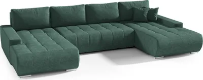 Produktbild von Intenso Ecksofa mit Schlaffunktion Velutti U, Grün